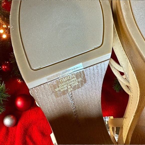NWT Lucky Brand Women’s ‘Ismene’ Buckle Platform Heeled Sandals in “Vanilla” 11 - Picture 13 of 16
